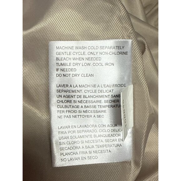 Michael Kors Anorak Women's Coat Quilted Jacket Tan Hooded Zip Size Small - Picture 12 of 13